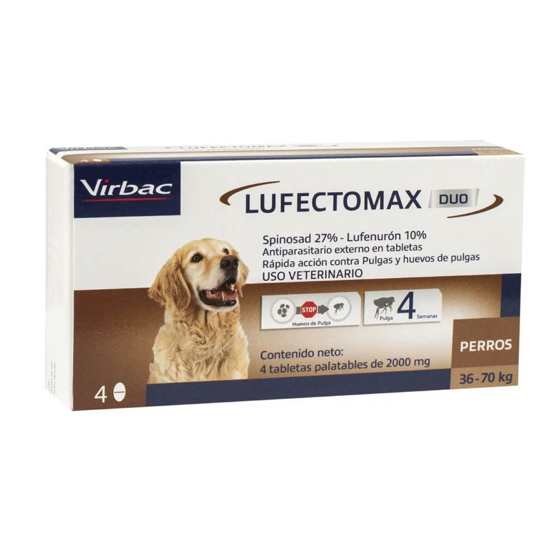 Pastilla Lufectomax Dúo (4 Unidades) - Perro 36 a 70 kg